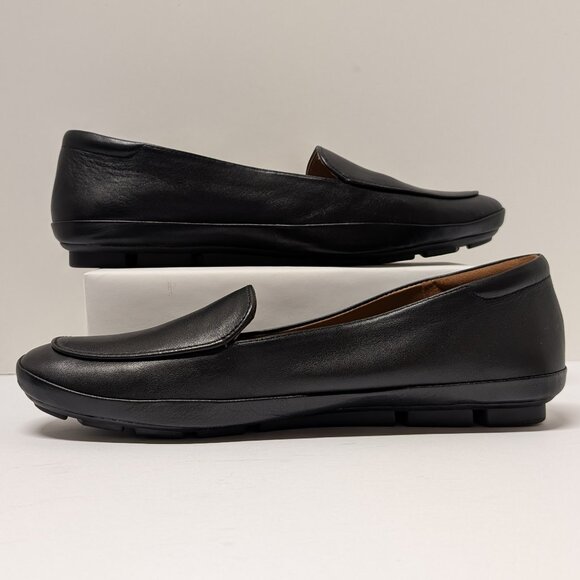 Naturalizer® Bashful Slip-On Leather Loafers in Black Leather - Picture 8 of 15